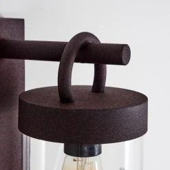 Hofstein Fulham Au&szlig;enwandleuchte Rostfarben, Braun, 1-flammig, Bewegungsmelder -Außenleuchten Verkaufe fulham aussenwandleuchte h3415030 2