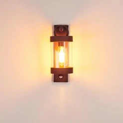 Hofstein Fulham Au&szlig;enwandleuchte Rostfarben, Braun, 1-flammig, Bewegungsmelder -Außenleuchten Verkaufe fulham aussenwandleuchte h3415030 6