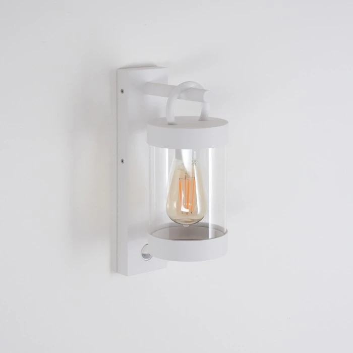 Hofstein Fulham Außenwandleuchte Weiß, 1-flammig, Bewegungsmelder 2 Hofstein Fulham Außenwandleuchte Weiß, 1-flammig, Bewegungsmelder – Bild 2