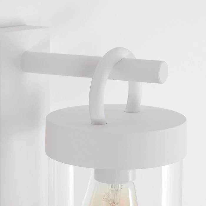 Hofstein Fulham Außenwandleuchte Weiß, 1-flammig, Bewegungsmelder 3 Hofstein Fulham Außenwandleuchte Weiß, 1-flammig, Bewegungsmelder – Bild 3