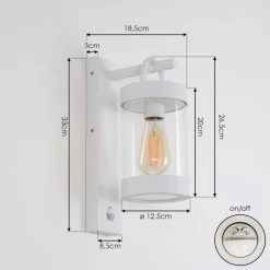 Hofstein Fulham Außenwandleuchte Weiß, 1-flammig, Bewegungsmelder 14 Hofstein Fulham Außenwandleuchte Weiß, 1-flammig, Bewegungsmelder -Außenleuchten Verkaufe fulham aussenwandleuchte h3415061 3