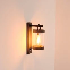 Hofstein Fulham Au&szlig;enwandleuchte Anthrazit, 1-flammig, Bewegungsmelder -Außenleuchten Verkaufe fulham aussenwandleuchte h3415078 10