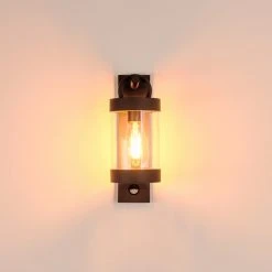 Hofstein Fulham Au&szlig;enwandleuchte Anthrazit, 1-flammig, Bewegungsmelder -Außenleuchten Verkaufe fulham aussenwandleuchte h3415078 8