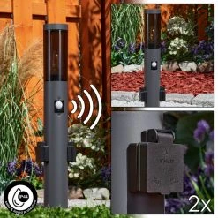 Hofstein Gaborone Sockelleuchte Anthrazit, 1-flammig, Bewegungsmelder -Außenleuchten Verkaufe gaborone sockelleuchte h3607848 5