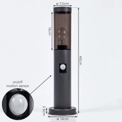 Hofstein Gaborone Sockelleuchte Anthrazit, 1-flammig, Bewegungsmelder -Außenleuchten Verkaufe gaborone sockelleuchte h3607862 3