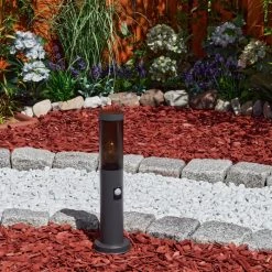Hofstein Gaborone Sockelleuchte Anthrazit, 1-flammig, Bewegungsmelder -Außenleuchten Verkaufe gaborone sockelleuchte h3607862 8