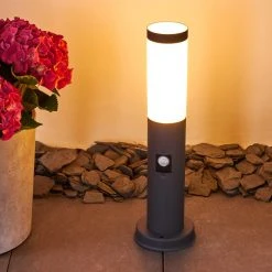 Hofstein Gaborone Wegeleuchte Anthrazit, 1-flammig, Bewegungsmelder -Außenleuchten Verkaufe gaborone wegeleuchte h3377734 6