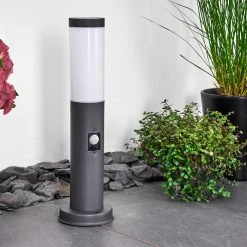 Hofstein Gaborone Wegeleuchte Anthrazit, 1-flammig, Bewegungsmelder -Außenleuchten Verkaufe gaborone wegeleuchte h3377734 8