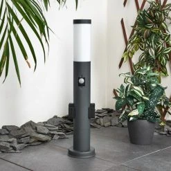 Hofstein Gaborone Wegeleuchte Anthrazit, 1-flammig, Bewegungsmelder -Außenleuchten Verkaufe gaborone wegeleuchte h3416808 9