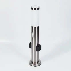 Hofstein Gaborone Wegeleuchte LED Nickel-Matt, 1-flammig, Bewegungsmelder -Außenleuchten Verkaufe gaborone wegeleuchte h3445730 6