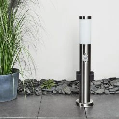 Hofstein Gaborone Wegeleuchte LED Nickel-Matt, 1-flammig, Bewegungsmelder -Außenleuchten Verkaufe gaborone wegeleuchte h3445730 8