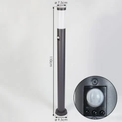 Hofstein Gaborone Wegeleuchte Anthrazit, 1-flammig, Bewegungsmelder -Außenleuchten Verkaufe gaborone wegeleuchte h3445792 3