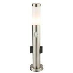 Globo BOSTON Wegeleuchte LED Wei&szlig;, 1-flammig, Bewegungsmelder