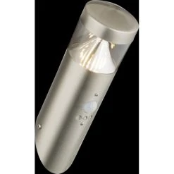 Globo Fosca Au&szlig;enwandleuchte LED Silber, 1-flammig, Bewegungsmelder