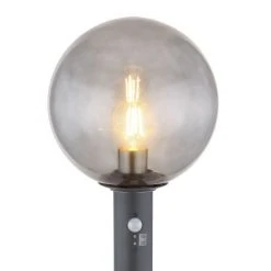 Globo HEDWIG Wegeleuchte Anthrazit, 1-flammig, Bewegungsmelder -Außenleuchten Verkaufe globo hedwig wegeleuchte 31868s 2