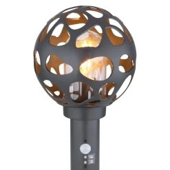 Globo HILARIO Wegeleuchte Anthrazit, 1-flammig, Bewegungsmelder -Außenleuchten Verkaufe globo hilario wegeleuchte 31806s 3