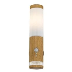 Globo JAICY Au&szlig;enwandleuchte Holz dunkel, 1-flammig, Bewegungsmelder -Außenleuchten Verkaufe globo jaicy aussenwandleuchte 34070s 3