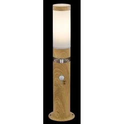 Globo JAICY Wegeleuchte Holzoptik, 1-flammig, Bewegungsmelder -Außenleuchten Verkaufe globo jaicy wegeleuchte 34071s 2