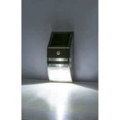 Globo LOGAN Solarleuchte LED Schwarz, 2-flammig, Bewegungsmelder -Außenleuchten Verkaufe globo logan solarleuchte 334812 6