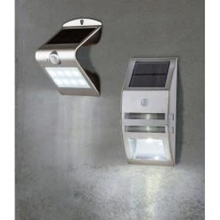 Globo LOGAN Solarleuchte LED Schwarz, 2-flammig, Bewegungsmelder -Außenleuchten Verkaufe globo logan solarleuchte 334812 9