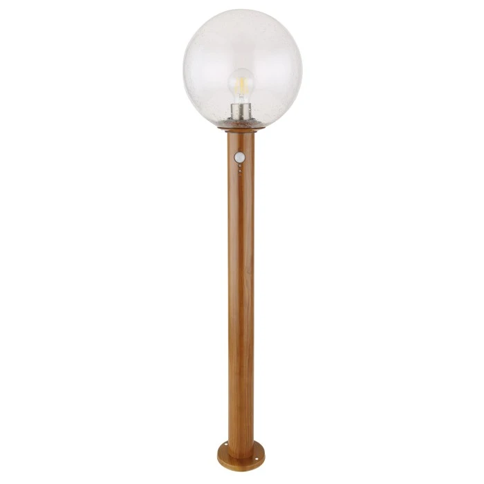 Globo OSSY Wegeleuchte Holzoptik, 1-flammig, Bewegungsmelder 4 Globo OSSY Wegeleuchte Holzoptik, 1-flammig, Bewegungsmelder – Bild 4