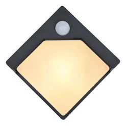 Globo Solar Au&szlig;enwandleuchte LED Schwarz, 8-flammig, Bewegungsmelder -Außenleuchten Verkaufe globo solar aussenwandleuchte 36480 3