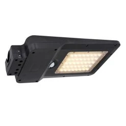 Globo Solar Fassadenstrahler LED Schwarz, 1-flammig, Bewegungsmelder -Außenleuchten Verkaufe globo solar fassadenstrahler 36486 7