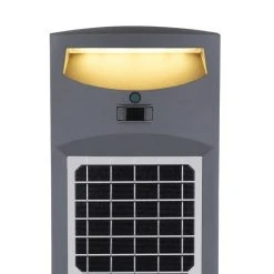 Globo Solar Sockelleuchte LED Anthrazit, 1-flammig, Bewegungsmelder -Außenleuchten Verkaufe globo solar sockelleuchte 36484 4