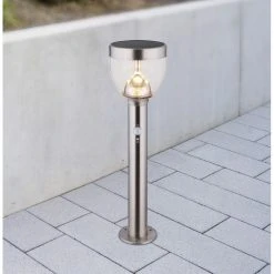 Globo Solar-Wegeleuchte LED Edelstahl, 20-flammig, Bewegungsmelder -Außenleuchten Verkaufe globo solar wegeleuchte 33436 2