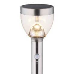 Globo Solar-Wegeleuchte LED Edelstahl, 20-flammig, Bewegungsmelder -Außenleuchten Verkaufe globo solar wegeleuchte 33436 4