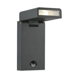 Globo SPARROW Au&szlig;enleuchte LED Schwarz, Anthrazit, 1-flammig, Bewegungsmelder