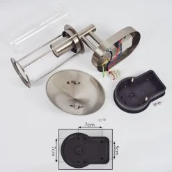 Hofstein Gray Au&szlig;enwandleuchte Edelstahl, 1-flammig, Bewegungsmelder -Außenleuchten Verkaufe gray aussenwandleuchte h3597170 4