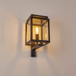 Hofstein Greensboro Aussenwandleuchte Schwarz, 1-flammig, Bewegungsmelder -Außenleuchten Verkaufe greensboro aussenwandleuchte h3369265 11