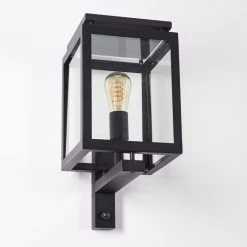 Hofstein Greensboro Aussenwandleuchte Schwarz, 1-flammig, Bewegungsmelder -Außenleuchten Verkaufe greensboro aussenwandleuchte h3369265 15