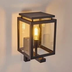 Hofstein Greensboro Aussenwandleuchte Schwarz, 1-flammig, Bewegungsmelder -Außenleuchten Verkaufe greensboro aussenwandleuchte h3369265 17