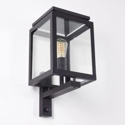 Hofstein Greensboro Aussenwandleuchte Schwarz, 1-flammig, Bewegungsmelder -Außenleuchten Verkaufe greensboro aussenwandleuchte h3369265 4