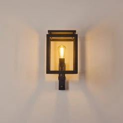 Hofstein Greensboro Aussenwandleuchte Schwarz, 1-flammig, Bewegungsmelder -Außenleuchten Verkaufe greensboro aussenwandleuchte h3369265 6