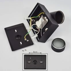 Hofstein Hakamken Au&szlig;enwandleuchte Schwarz, 1-flammig, Bewegungsmelder -Außenleuchten Verkaufe hakamken aussenwandleuchte h3548035 4