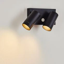 Hofstein Hakamken Au&szlig;enwandleuchte Schwarz, 2-flammig, Bewegungsmelder -Außenleuchten Verkaufe hakamken aussenwandleuchte h3548080 8