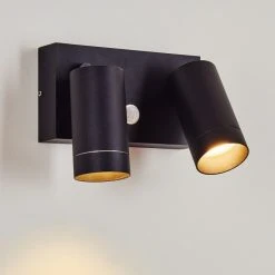 Hofstein Hakamken Au&szlig;enwandleuchte Schwarz, 2-flammig, Bewegungsmelder -Außenleuchten Verkaufe hakamken aussenwandleuchte h3548080 9