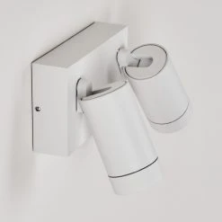 Hofstein Hakamken Au&szlig;enwandleuchte Wei&szlig;, 2-flammig, Bewegungsmelder -Außenleuchten Verkaufe hakamken aussenwandleuchte h3548103 10