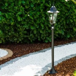 Hofstein Hongkong Au&szlig;enstehleuchte Schwarz, 1-flammig, Bewegungsmelder -Außenleuchten Verkaufe hongkong aussenstehleuchte 11333 lj pir sw 9