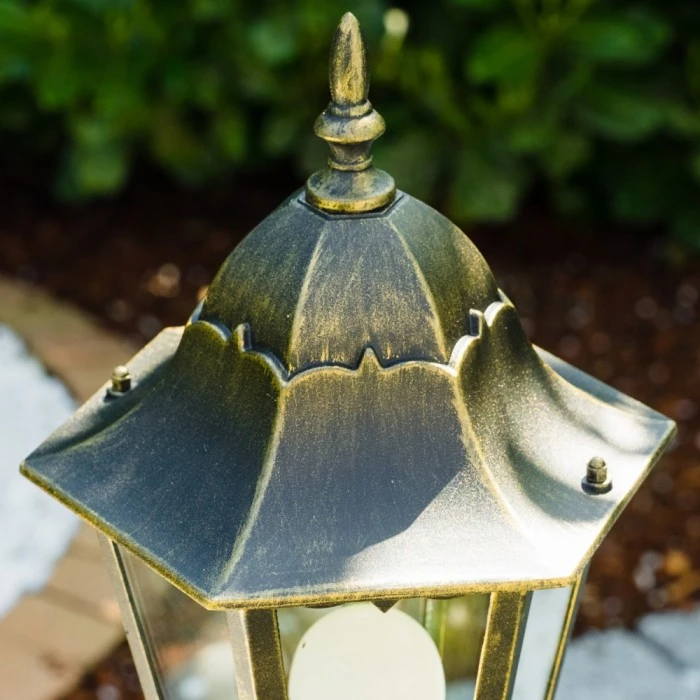 Hofstein Hongkong Außenstehleuchte Messing, Gold, 1-flammig, Bewegungsmelder 7 Hofstein Hongkong Außenstehleuchte Messing, Gold, 1-flammig, Bewegungsmelder – Bild 7