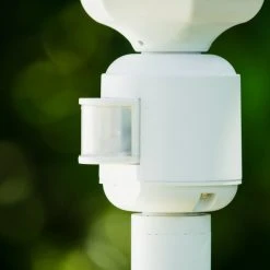 Hofstein Hongkong Au&szlig;enstehleuchte Wei&szlig;, 1-flammig, Bewegungsmelder -Außenleuchten Verkaufe hongkong aussenstehleuchte 11333lj pirwh 4