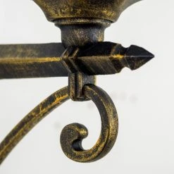 Hofstein Hongkong Aussenwandleuchte Braun, Gold, 1-flammig, Bewegungsmelder -Außenleuchten Verkaufe hongkong aussenwandleuchte 1331l pirbg 7