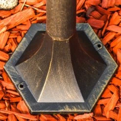 Hofstein Hongkong Frost Au&szlig;enstehleuchte Braun, Gold, 1-flammig, Bewegungsmelder -Außenleuchten Verkaufe hongkong frost aussenstehleuchte h3022948 12