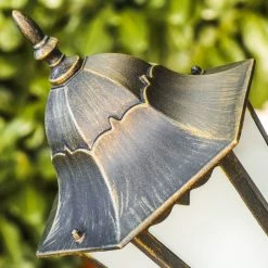 Hofstein Hongkong Frost Au&szlig;enstehleuchte Braun, Gold, 1-flammig, Bewegungsmelder -Außenleuchten Verkaufe hongkong frost aussenstehleuchte h3022948 4