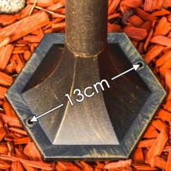 Hofstein Hongkong Frost Au&szlig;enstehleuchte Braun, Gold, 1-flammig, Bewegungsmelder -Außenleuchten Verkaufe hongkong frost aussenstehleuchte h3022948 8