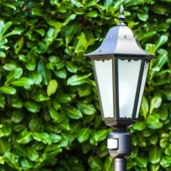 Hofstein Hongkong Frost Au&szlig;enstehleuchte Schwarz, Bewegungsmelder -Außenleuchten Verkaufe hongkong frost aussenstehleuchte h3022955 2