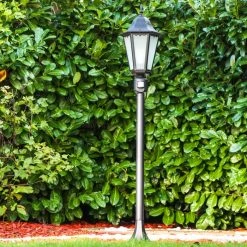 Hofstein Hongkong Frost Au&szlig;enstehleuchte Schwarz, Bewegungsmelder -Außenleuchten Verkaufe hongkong frost aussenstehleuchte h3022955 9